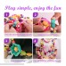 Style-Carry Plastic Pop Beads Girls Toys Bracelet Making Kit Craft Beads Fine Motor Skills Toys Creative DIY Necklace and Bracelet Beads Set for Kids Toddlers Girls Age 6 240pcs 240pcs B0789DW6WC